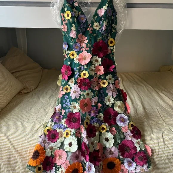 Helsi Mia Floral Embroidered Midi Dress - Picture 1 of 7